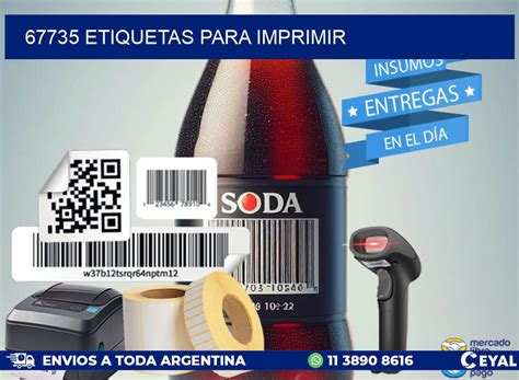 67735 Etiquetas Para Imprimir Insumos Datamax Zebra ARG