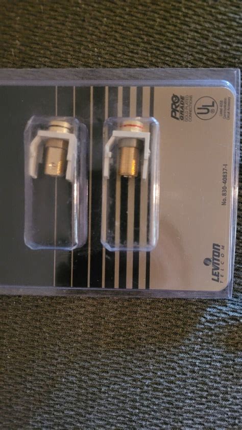 Pair Of LEVITON RCA AUDIO JACKS Quick Port Connectors Gold Plated EBay