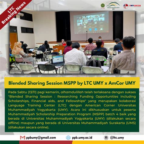 Blended Sharing Session Muhammadiyah Scholarship Preparation Program