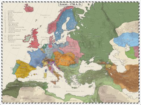 Europe 1790 by Cyowari on DeviantArt