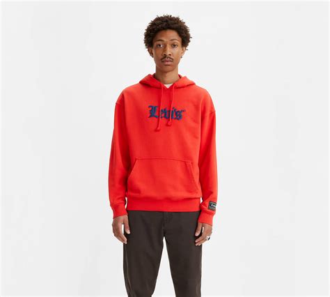 Relaxed Graphic Hoodie Sweatshirt Red Levi S® Us