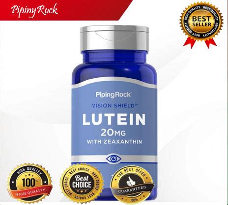 Piping Rock Lutein Zeaxanthin Mg Quick Release Softgels Eye