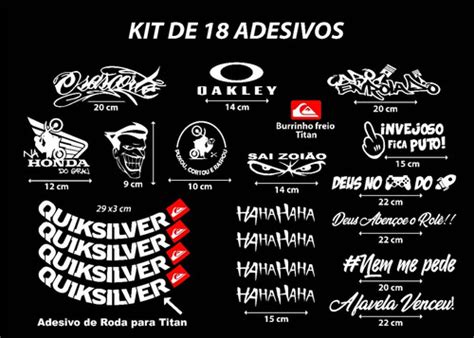 Adesivo Osascorte Quiksilver Roda Titan Kit Adesivos