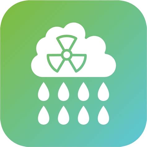 Premium Vector Acid Rain Icon Style