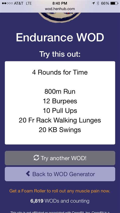 Endurance Wod | Planos de exercícios físicos, Planos de exercícios, Treino