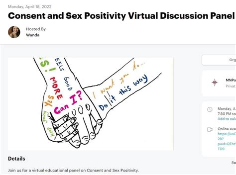 Consent And Sex Positivity Virtual Discussion Panel —