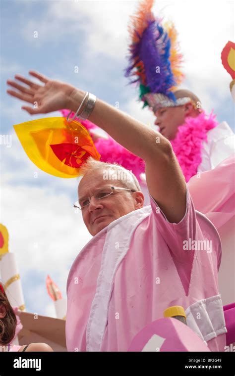 Taking Part In The Brighton Gay Pride Parade Stock Photo Alamy