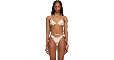 Jacquemus Off White Le Haut De Maillot Barco Bikini Top In Black Lyst