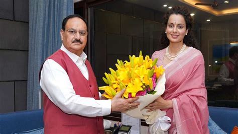 Kangana Ranaut Bjp Lok Sabha Candidate From Mandi Meets Jp Nadda Amid Supriya Shrinates