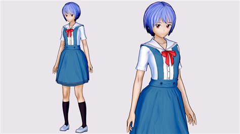 Rei Ayanami School Uniform By Theotakucultist On Deviantart