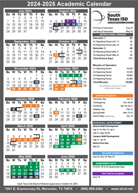 2024 2025 Stisd Calendar Effie Halette