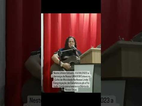 Culto De Mocidade Na Nossa Linda Congrega O Em Canaf Stula Pb Youtube