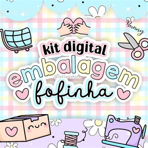 Kit Digital Arquivo Digital Embalagem Fofinhas Tag P Brinco Tag P