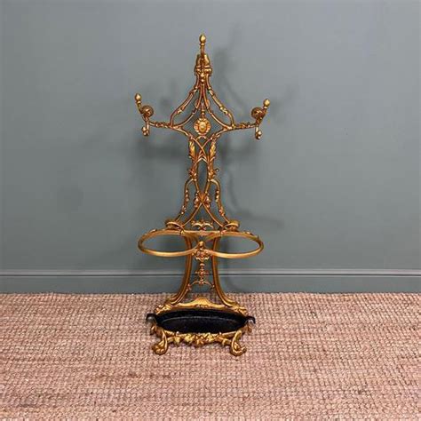 Antique Victorian Cast Iron Hall Stand La