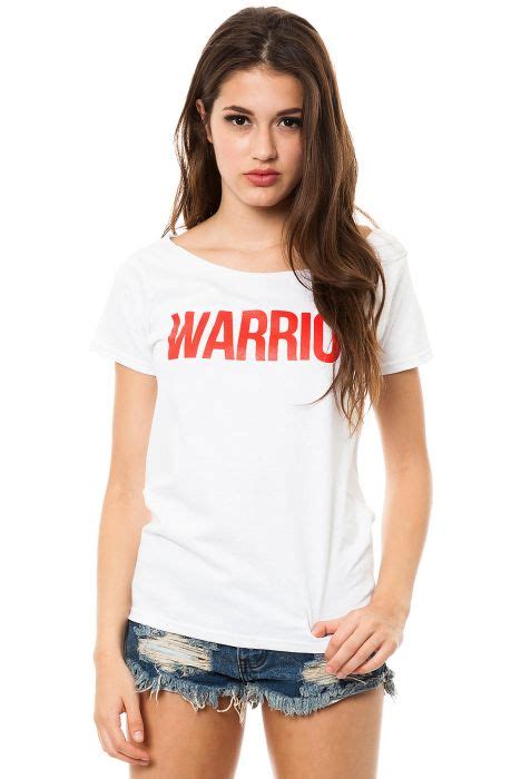 Kill Brand The Warrior Scoop Tee In White Warriortee Wht Plndr