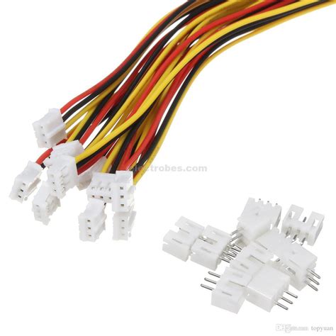 2 54mm 3 Pins Male Connector With Female Plugs