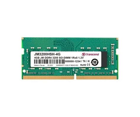 Transcend 4GB JM DDR4 3200Mhz SO DIMM Laptop RAM Price In Bd