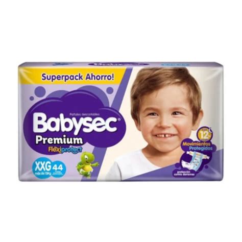 Pañal Babysec Premium Talla XXG Paquete 44 UND Boticas San Bartolome