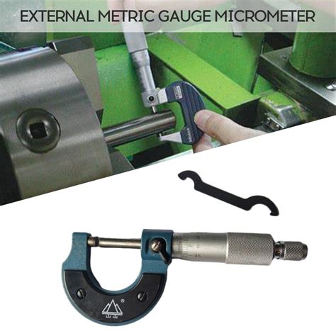 0 25mm exterior externo calibrador métrico micróme Grandado