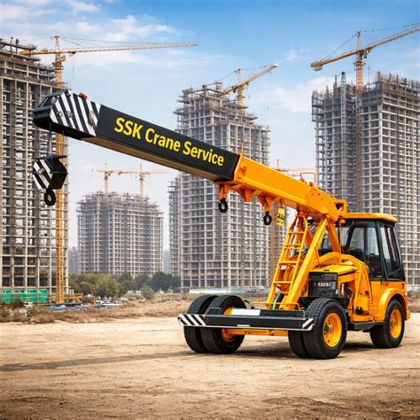 hydraulic crane rental  lifting solutions  india ssk crane service