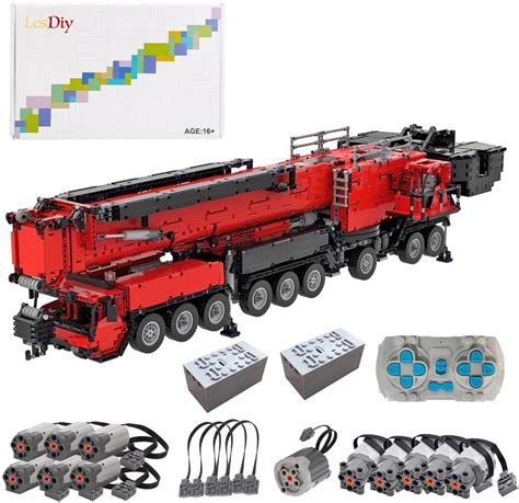 FATA Technic Mobile Crane Building Kit 1 20 2 4G RC All Road Crane