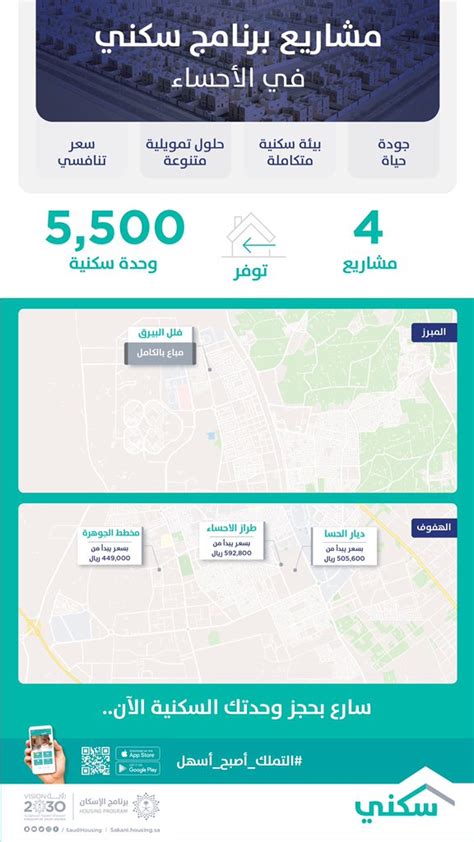 بوابة الأحساء on Twitter سارع بحجز بيتك الأول 5 مشاريع توفر