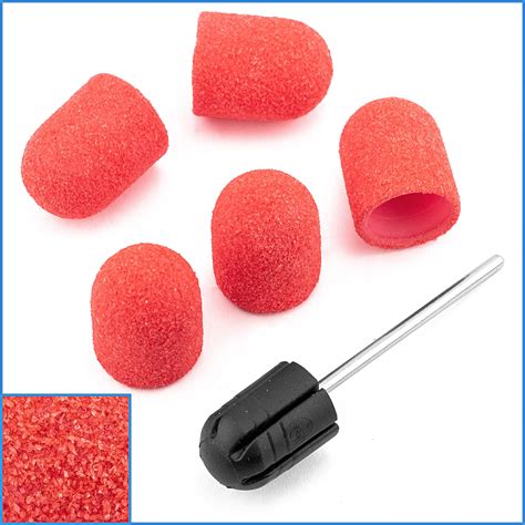 Pcs Mm X Mm Grit Sanding Cap With Rubber Mandrel Mm Shank