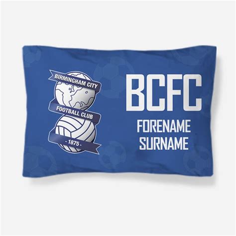 Personalised Birmingham City Fc Crest Pillowcase The Personalised