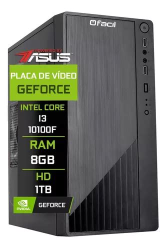 Computador Fácil Asus Intel Core I3 10100f 8gb Ddr4 Hd 1 Tb