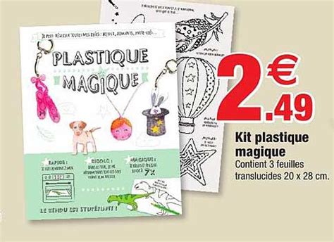 Promo Kit Plastique Magique Chez Bazarland Icatalogue Fr