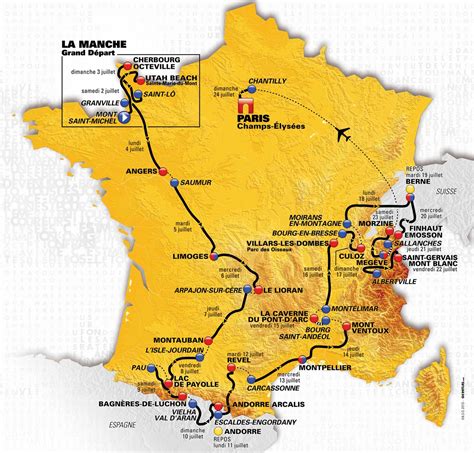 Tour De France Alle Etappen Mit Profil Und Karte Cycling Magazine