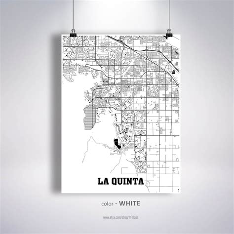 La Quinta Map Print La Quinta City Map California CA USA Map | Etsy