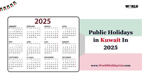 Public Holidays in Kuwait In 2025