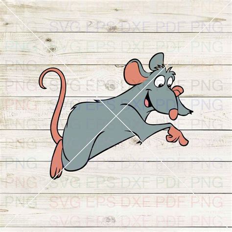 Mouse Remy Ratatouille 001 Svg Dxf Eps Pdf Png Cricut Etsy