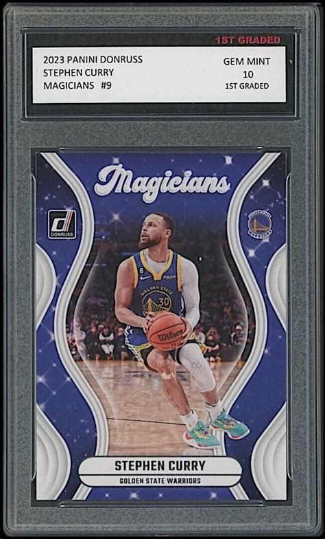 2023 24 Stephen Curry Panini Donruss 1st Graded 10 Warriors NBA