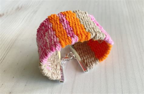 diy woven cuff bracelet - My French Twist