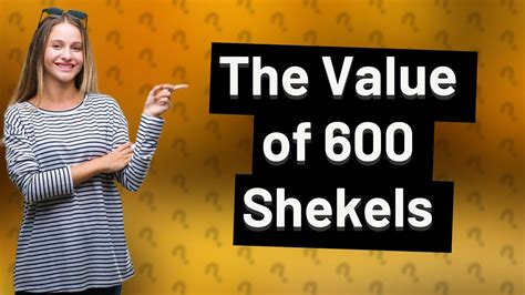 How Much Is Shekels In The Bible Youtube