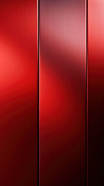 Sleek Red Metal Panels with Light Reflections | Premium AI-generated image