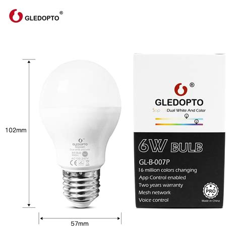 Gledopto Smart Led Lampa Pro E W Rgb Cct Zigbee Lysiq Se