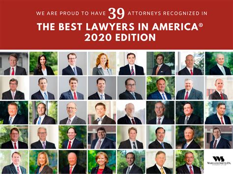 39 Ward and Smith Attorneys Make 2020 Best Lawyers in America® List