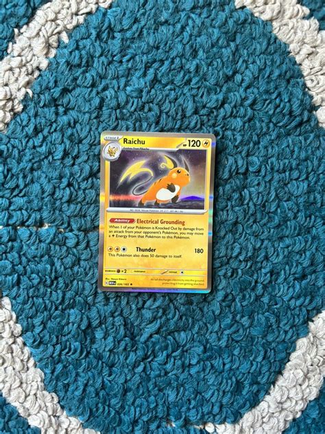 RAICHU 026 165 Scarlet Violet 151 Set HOLO RARE Pokémon Card NM