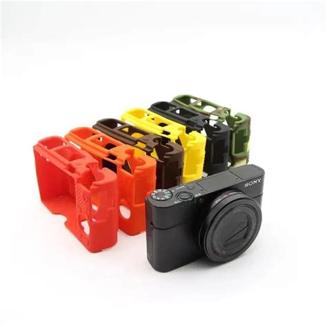 Nice Soft Silicone Rubber Lightweight Camera Video Bag For Sony Rx100