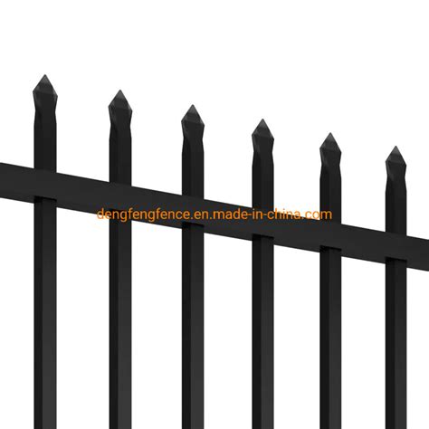 Galvanized Powder Coated Metal Fence Steel Picket Fence Wrought Iron Fence China Steel