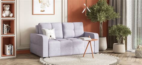 Диван Dandy Compact рогожка Malmo платина купить по низкой цене ...