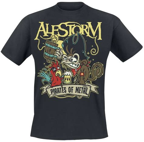 Alestorm Pirates Of Metal T Shirt Black In T Shirts From Mens Clothing