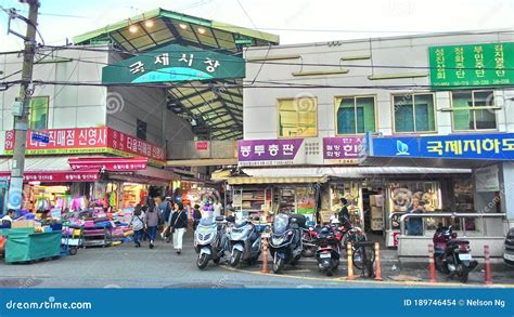 Gukje Market is a Busy Shopping Street for Tourist Editorial Stock Image - Image of alley ...