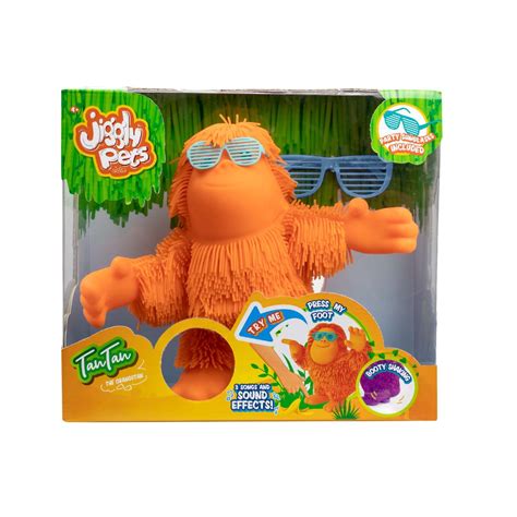 Игрушка Jiggly Pets Орангутан Тан-Тан интерактивный Оранжевый 40391 ...