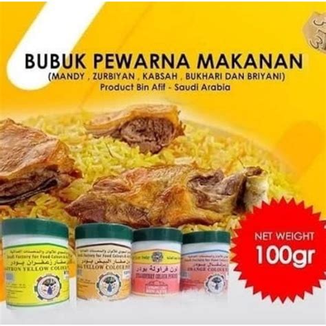 Jual Bubuk Safron Saffron 100gr Zafaron Zafaran Powder Pewarna Makanan