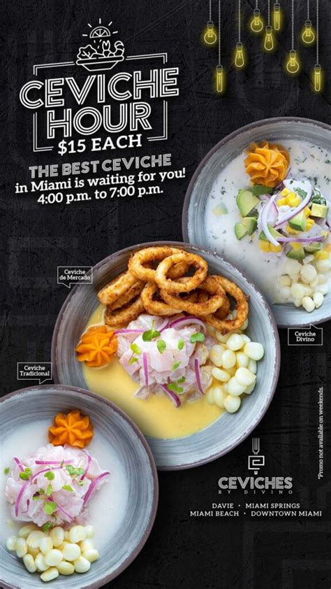 Miami Beach Ceviches By Divino Peruvian Food