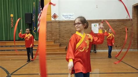 Chinese New Year Ribbon Dance Youtube